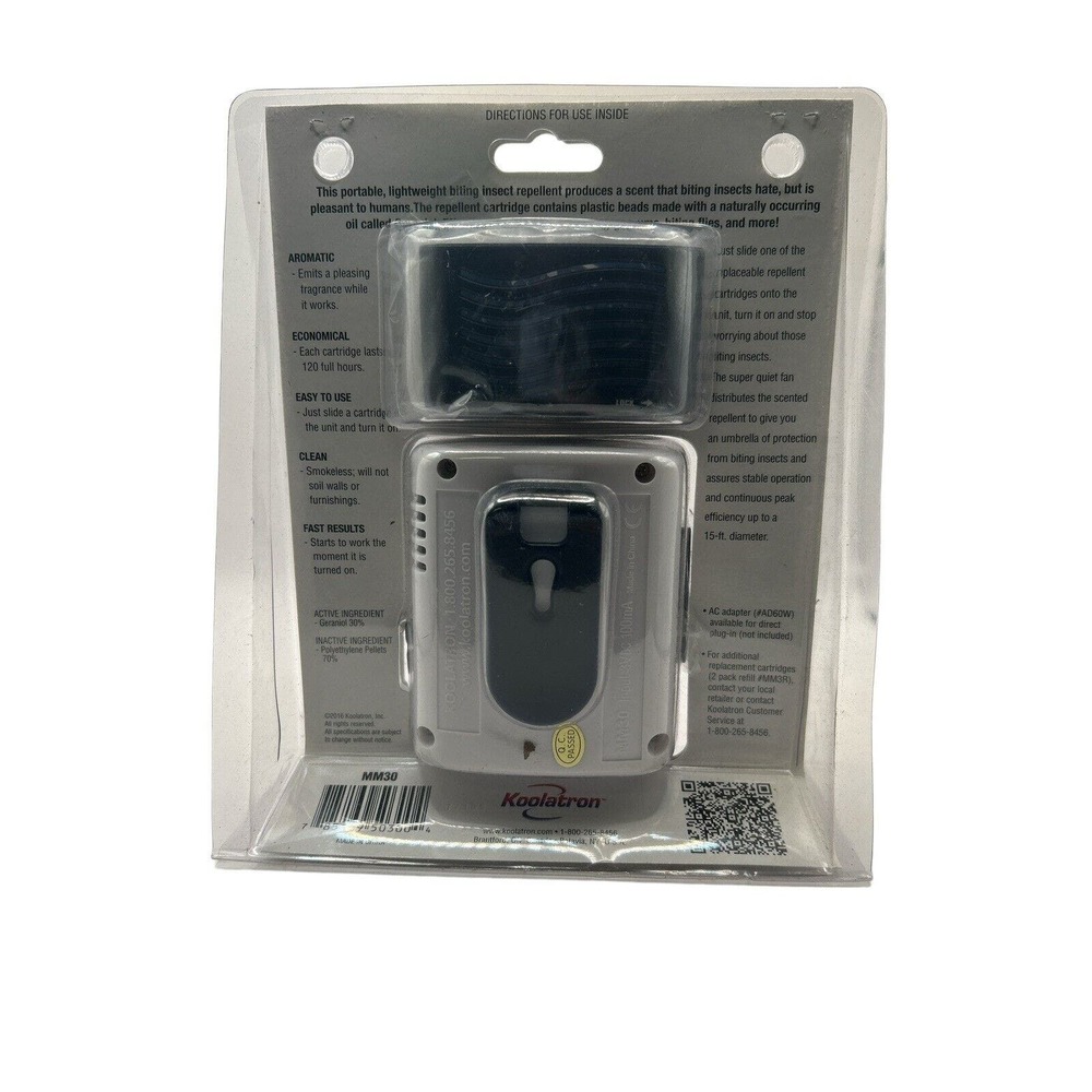 Koolatron Bite Shield Original Portable Clip-On Insect Repeller MM30 Summer Camp